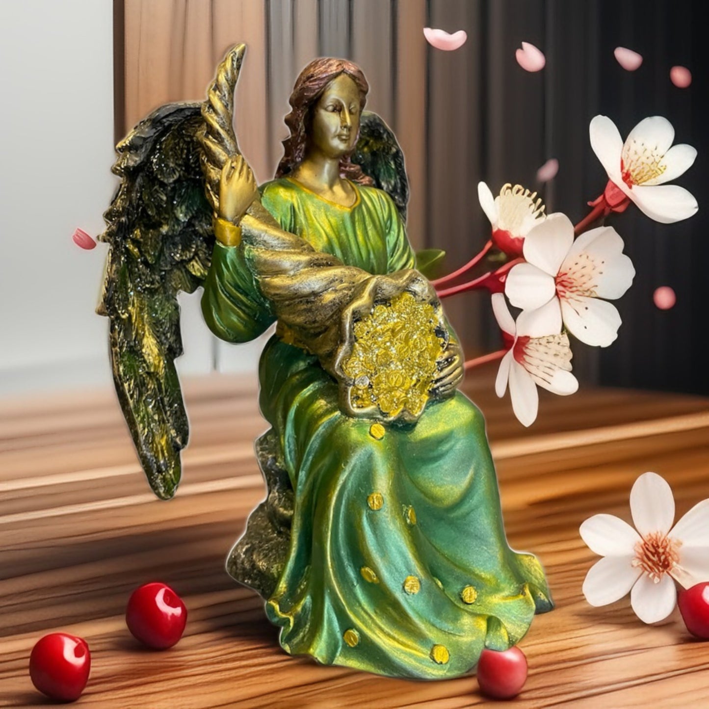 Abundia Diosa Fortuna Figura De Resina 22 Cm
