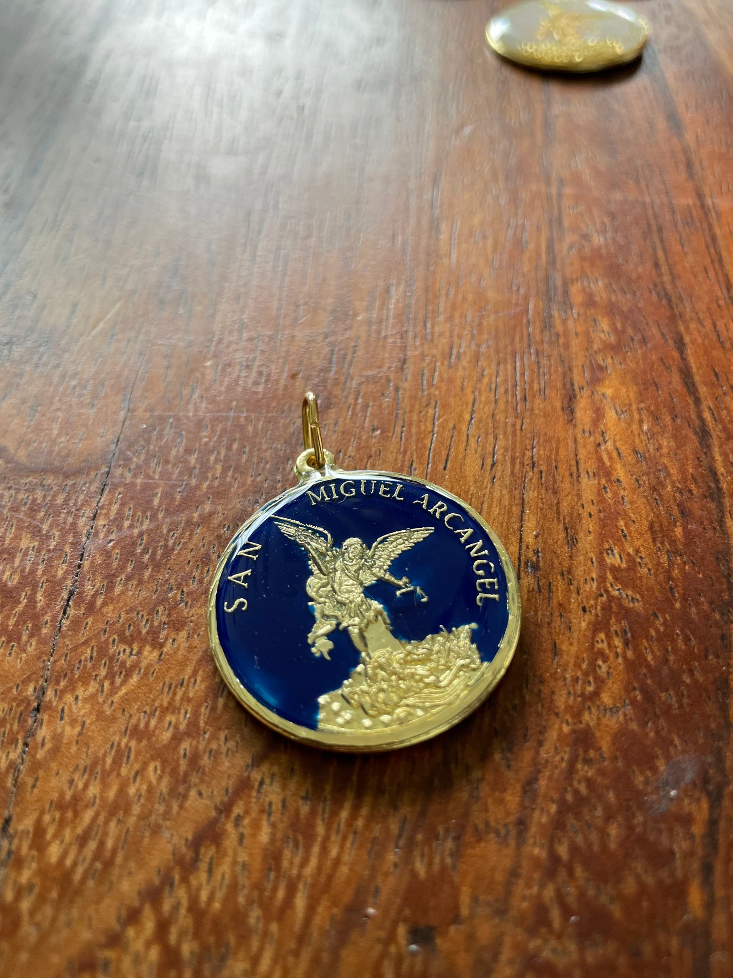 Saint Michael the Archangel G Gold Encapsulated Medal 30 mm