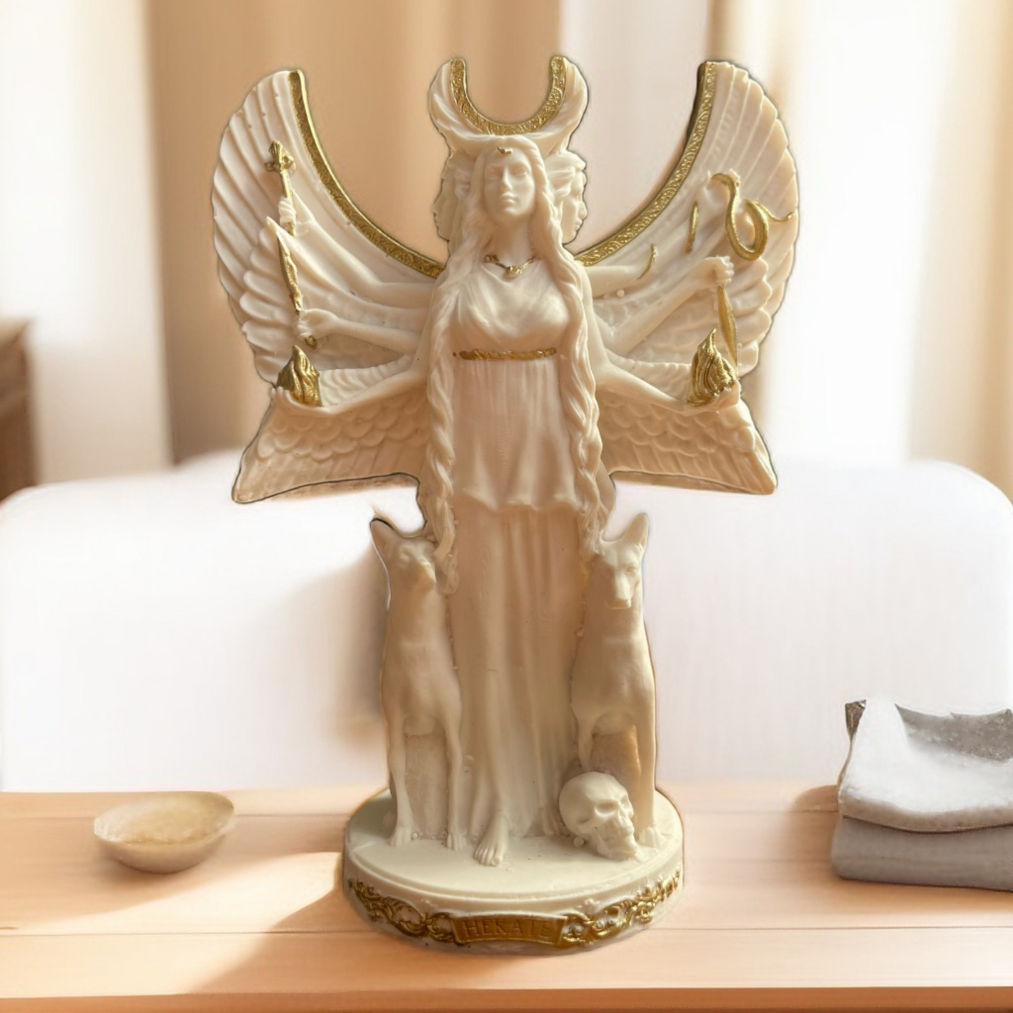 hecate resin sculpture 12 cm high