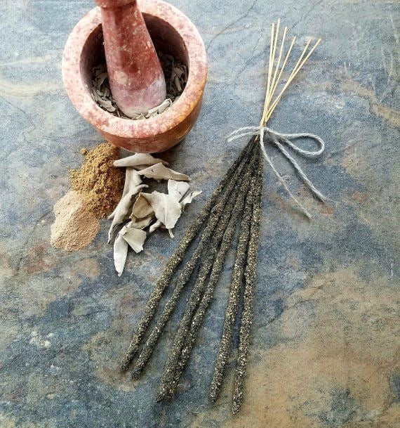 Handmade Incense 20 Thick Sticks Aroma of Your Choice