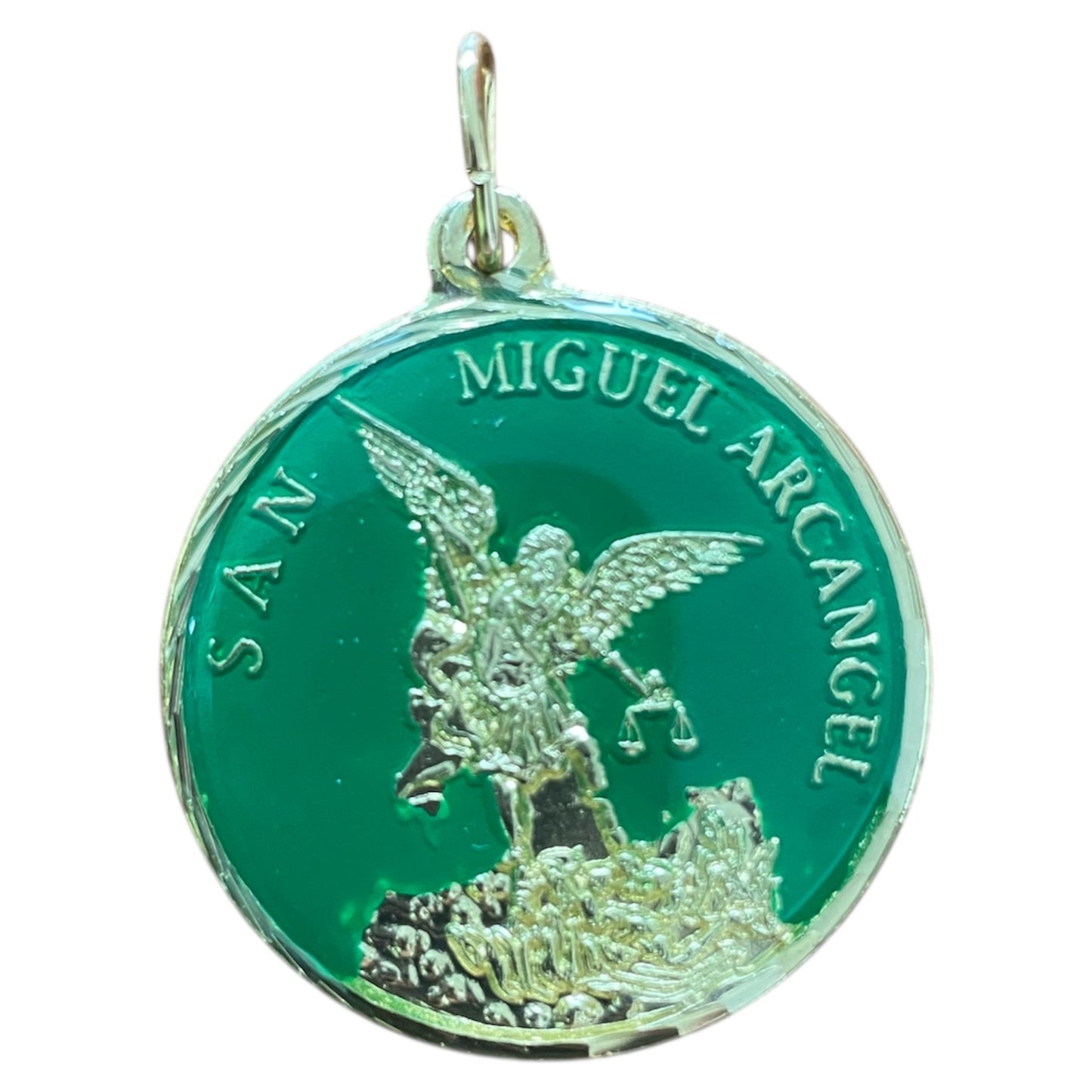 Saint Michael the Archangel G Gold Encapsulated Medal 30 mm
