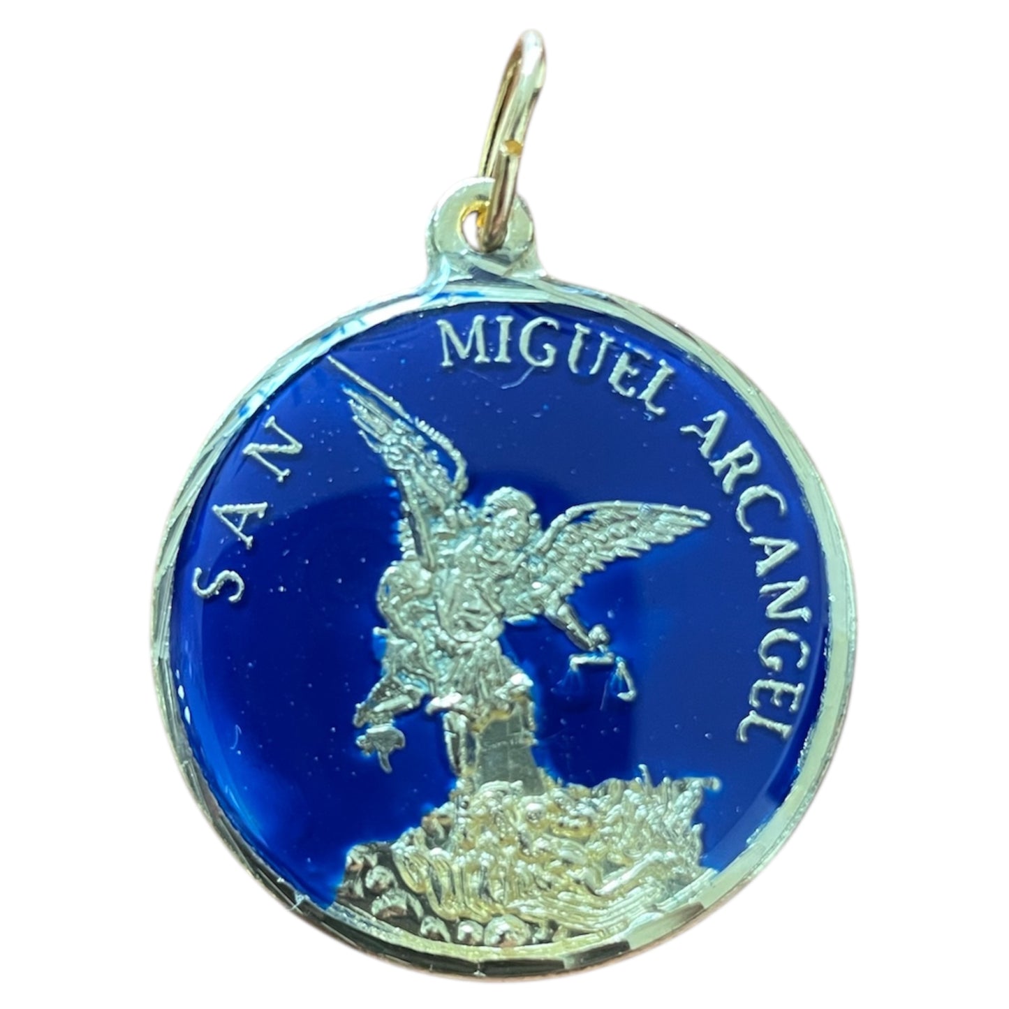Saint Michael the Archangel G Gold Encapsulated Medal 30 mm