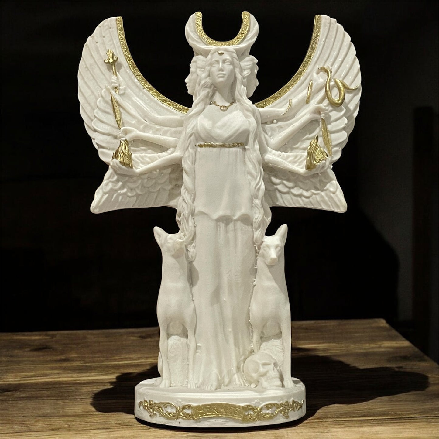 hecate resin sculpture 12 cm high