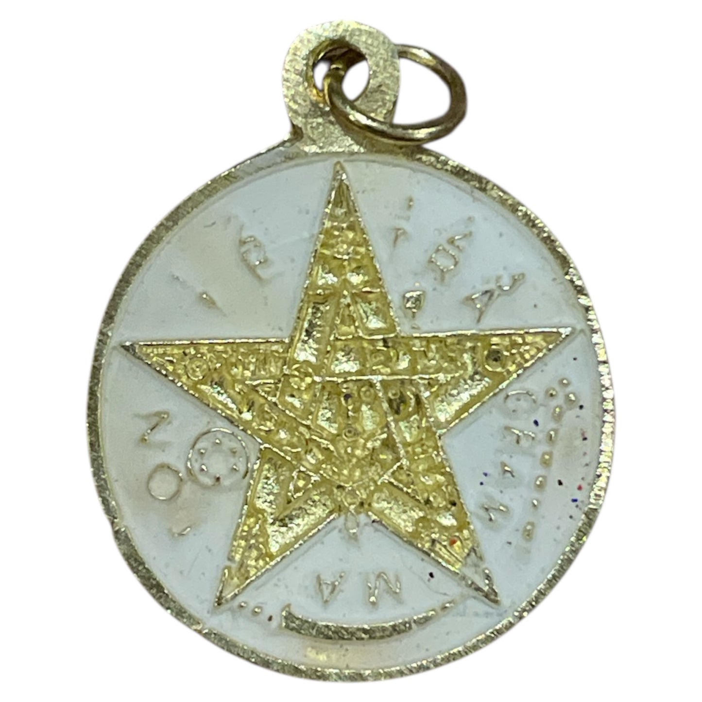 Star Pendant 12 Zodiac Signs in encapsulated metal
