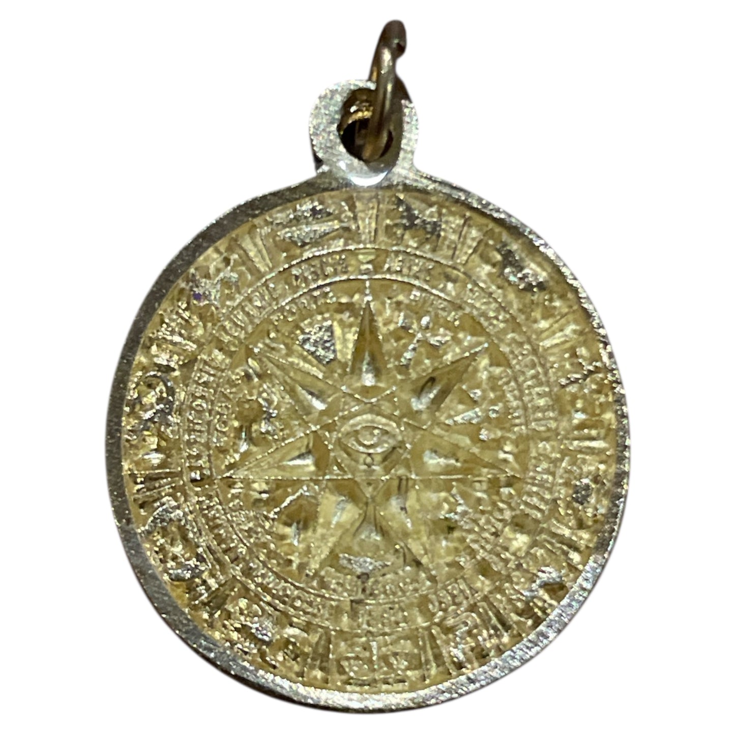 Star Pendant 12 Zodiac Signs in encapsulated metal