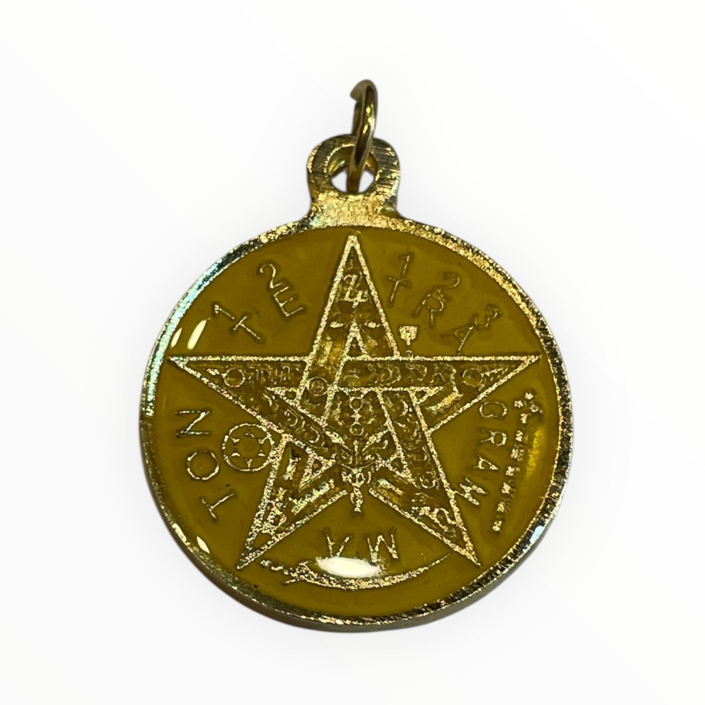 7 Powers Encapsulated Pendant and Tetragrammaton on the reverse