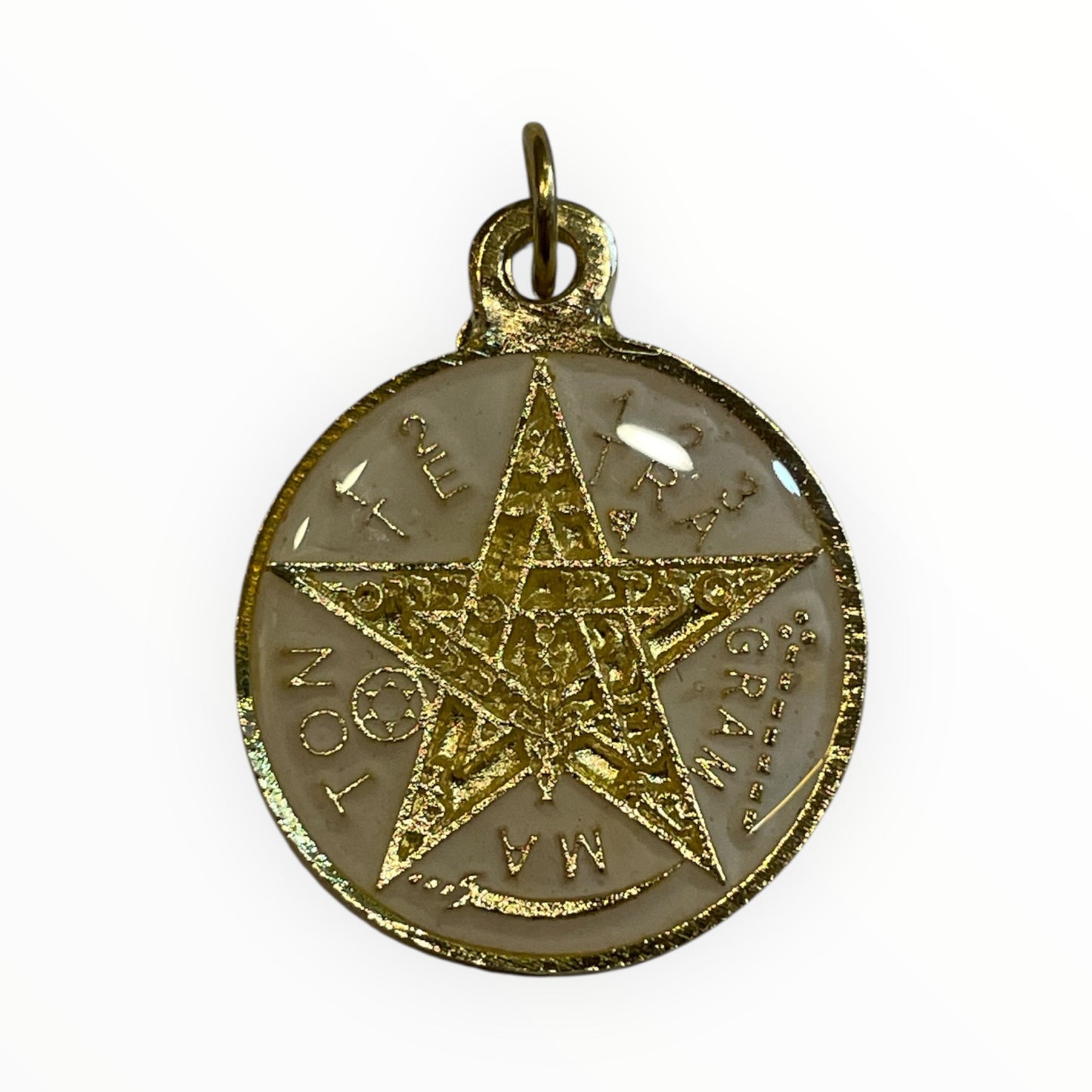 7 Powers Encapsulated Pendant and Tetragrammaton on the reverse
