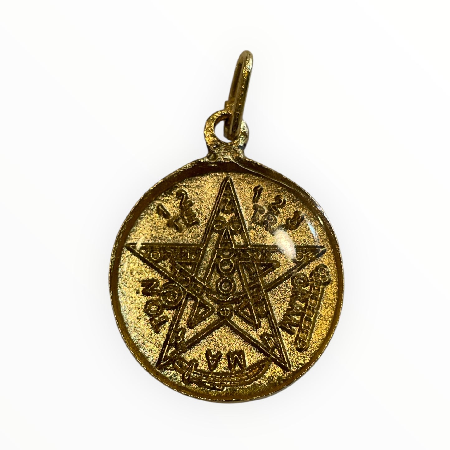 7 Powers Encapsulated Pendant and Tetragrammaton on the reverse