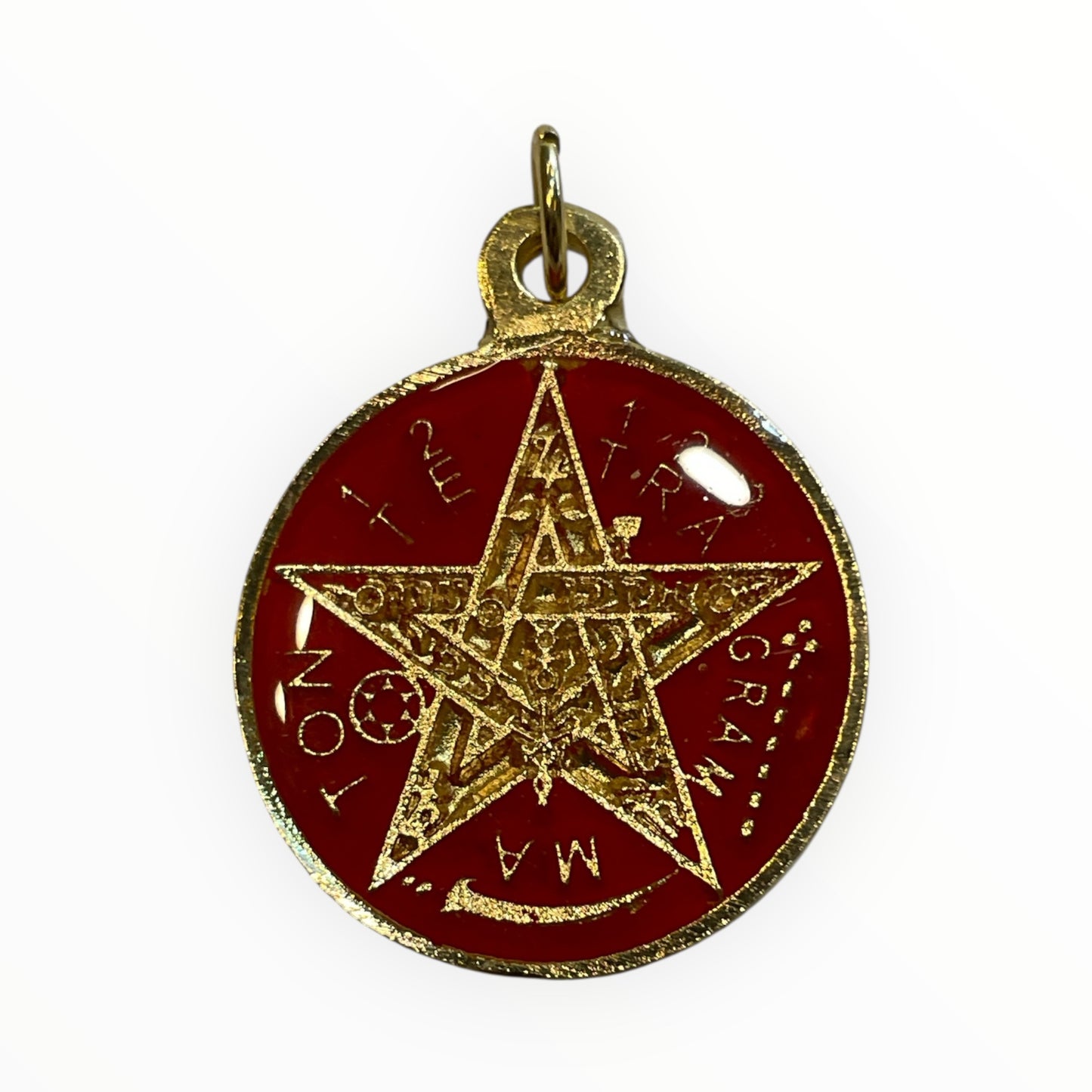 7 Powers Encapsulated Pendant and Tetragrammaton on the reverse