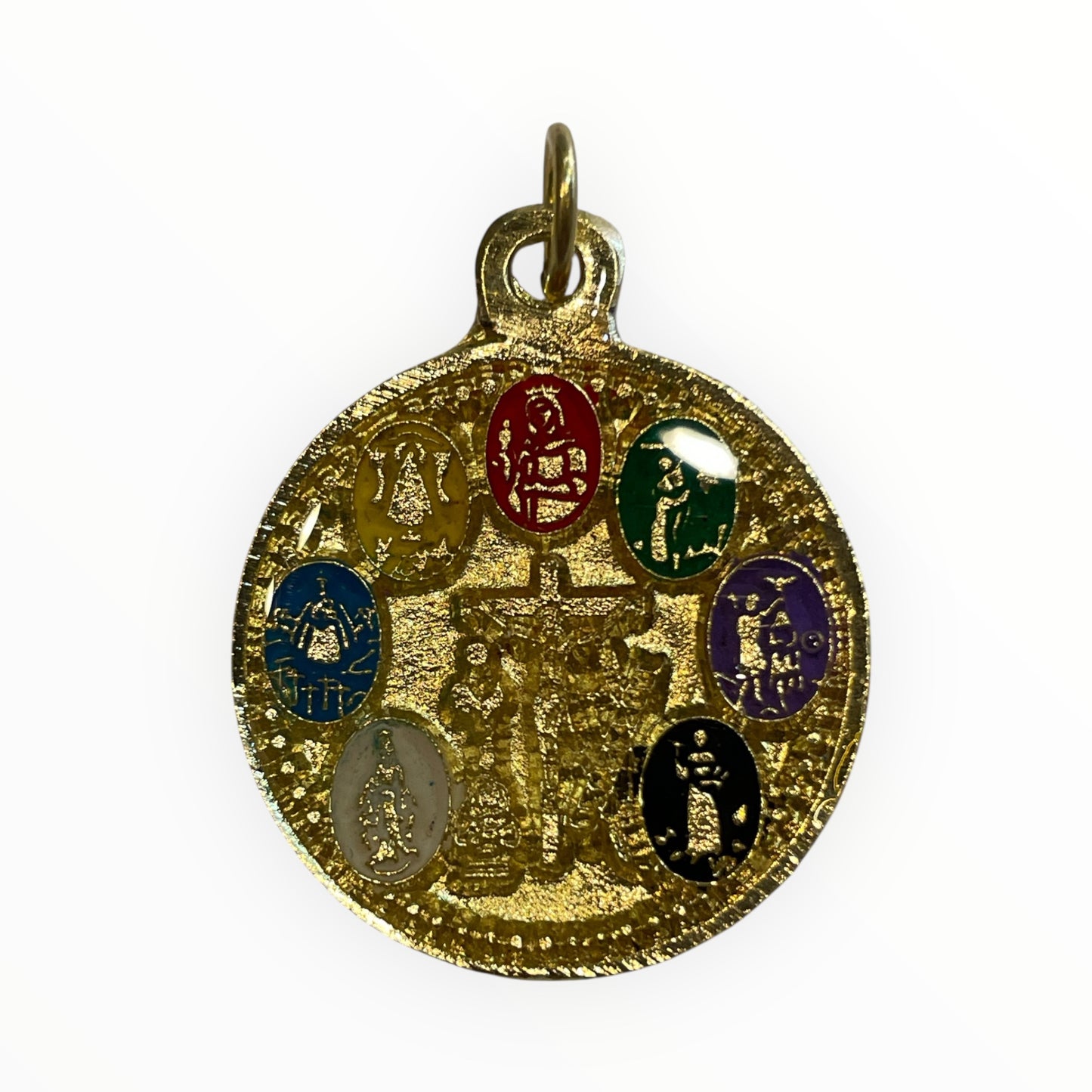 7 Powers Encapsulated Pendant and Tetragrammaton on the reverse