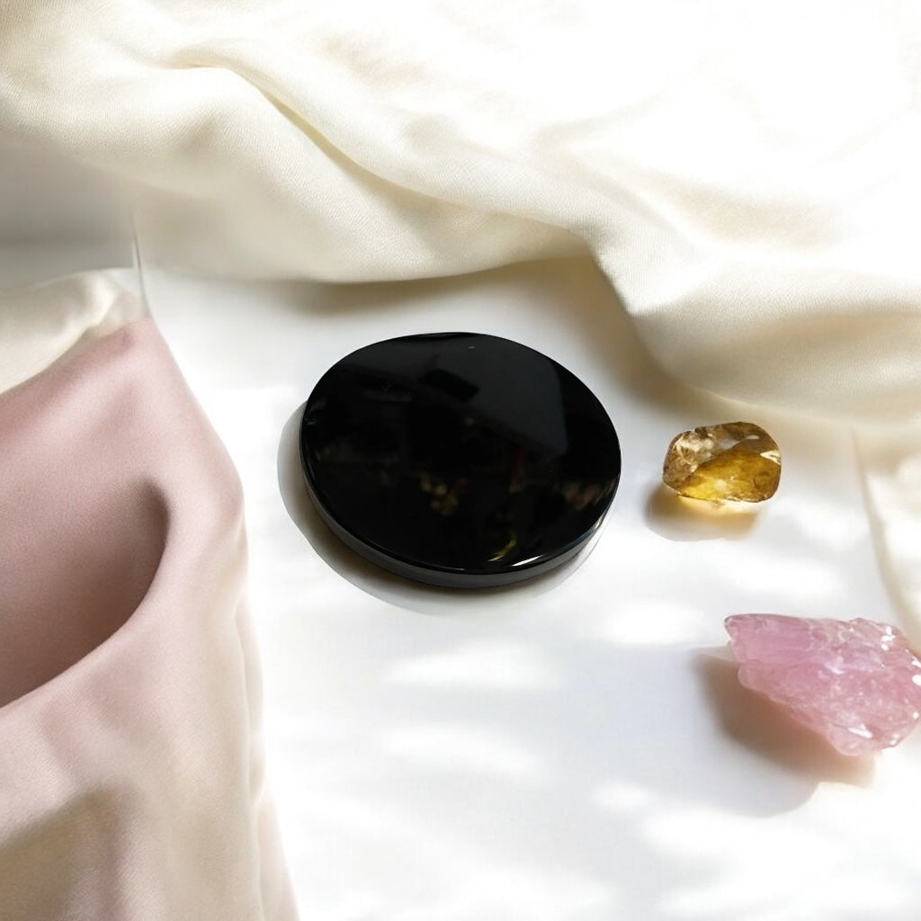 Obsidian Mirror 8cm diameter