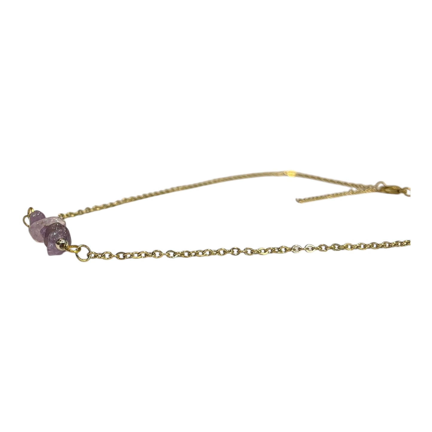 Necklace with Quartz Chip