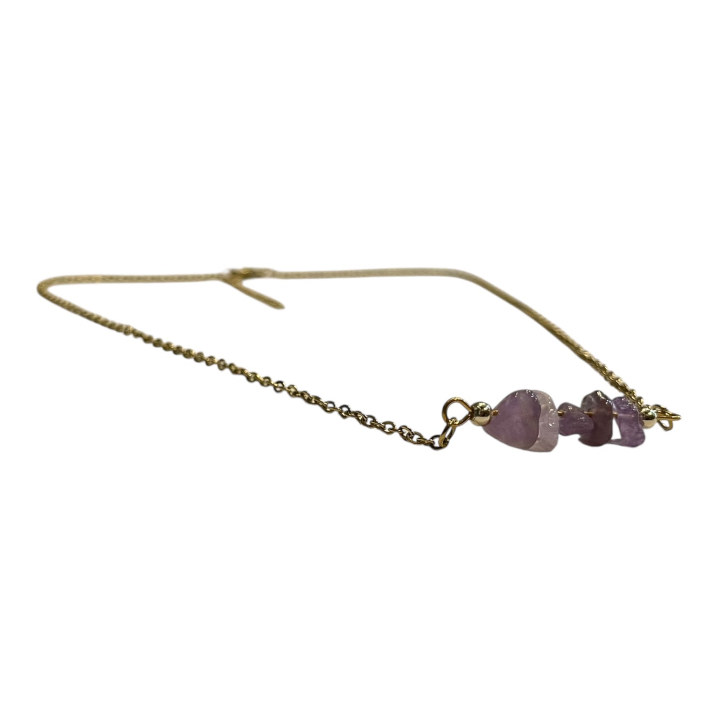 Necklace with Quartz Chip