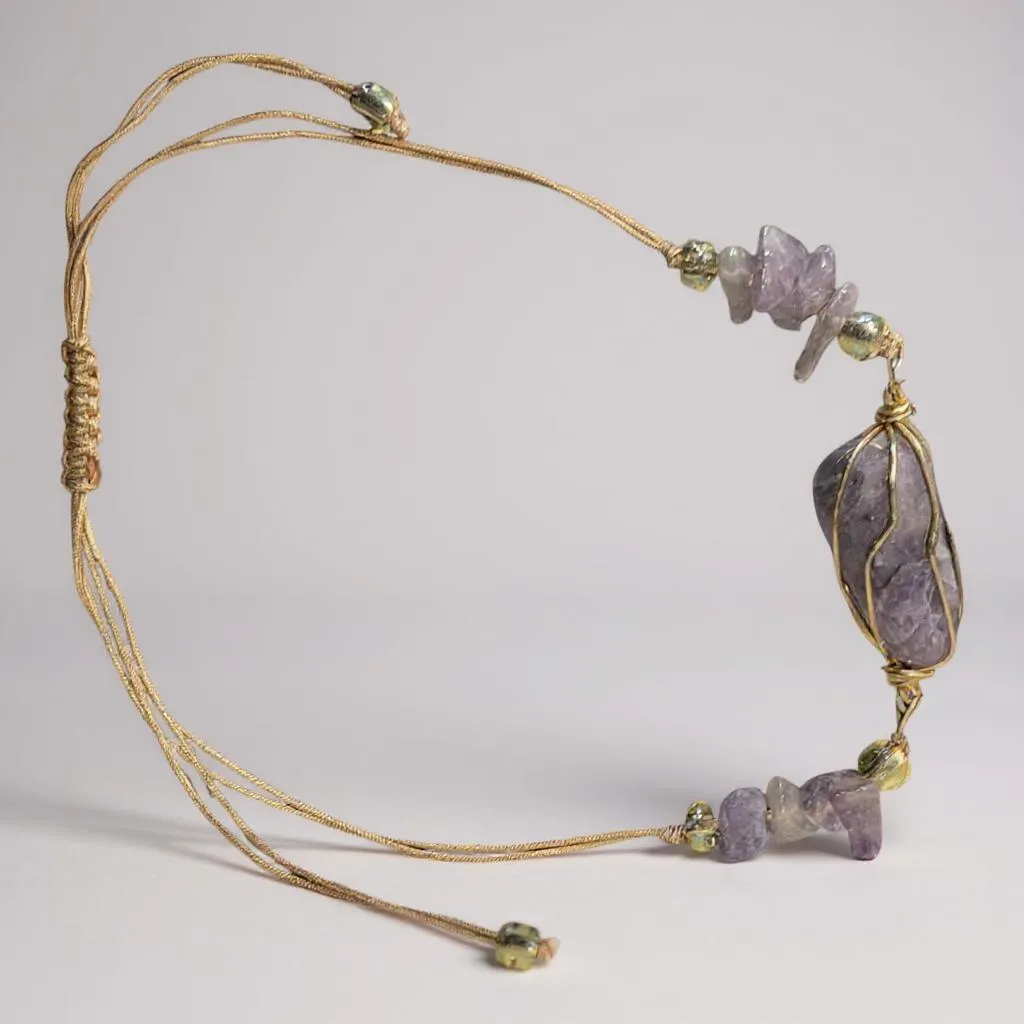 Pulsera Ajustable De Cuarzo