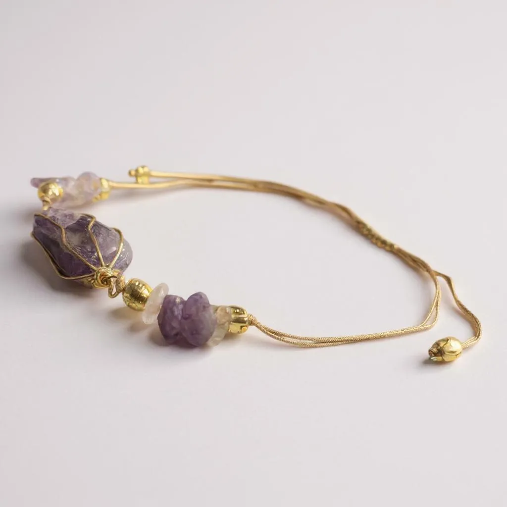 Pulsera Ajustable De Cuarzo