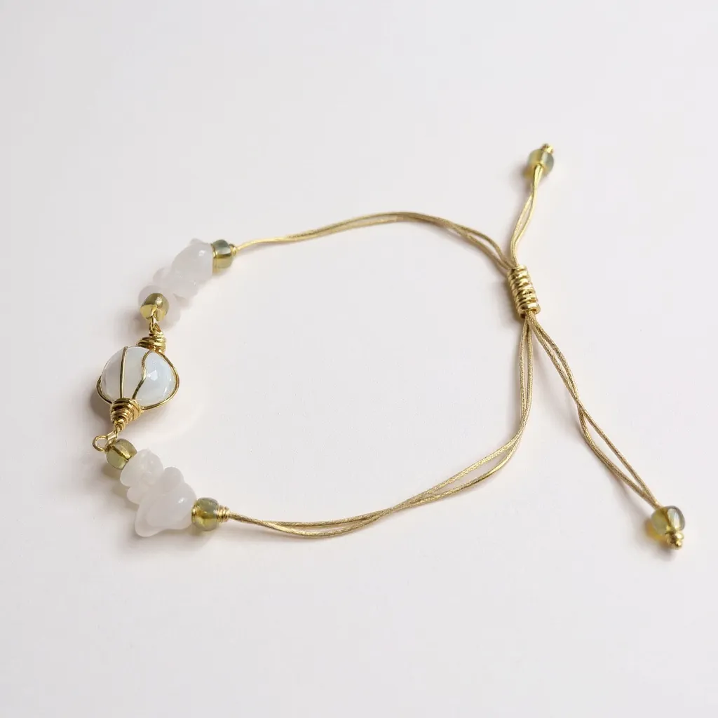 Pulsera Ajustable De Cuarzo