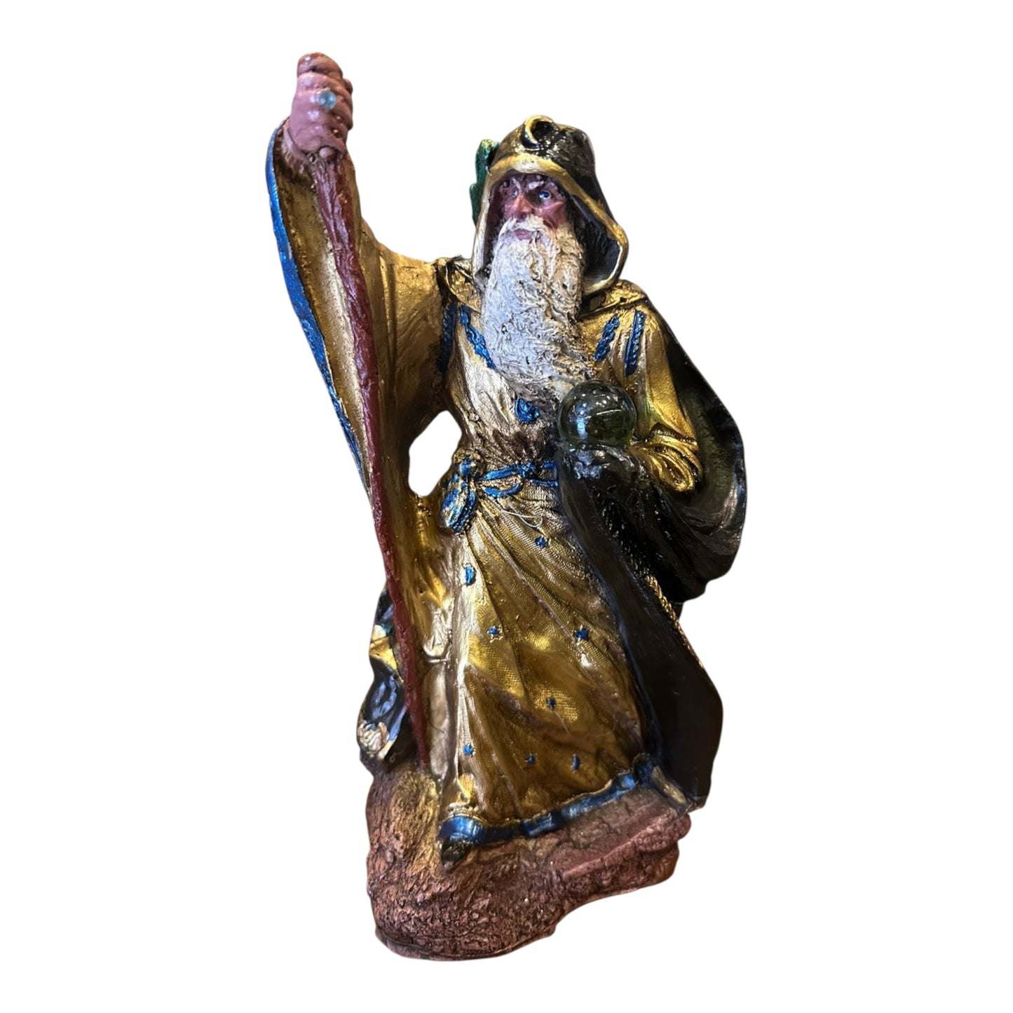 Merlin Ritualizado Figura 31 Cm Alto En Resina