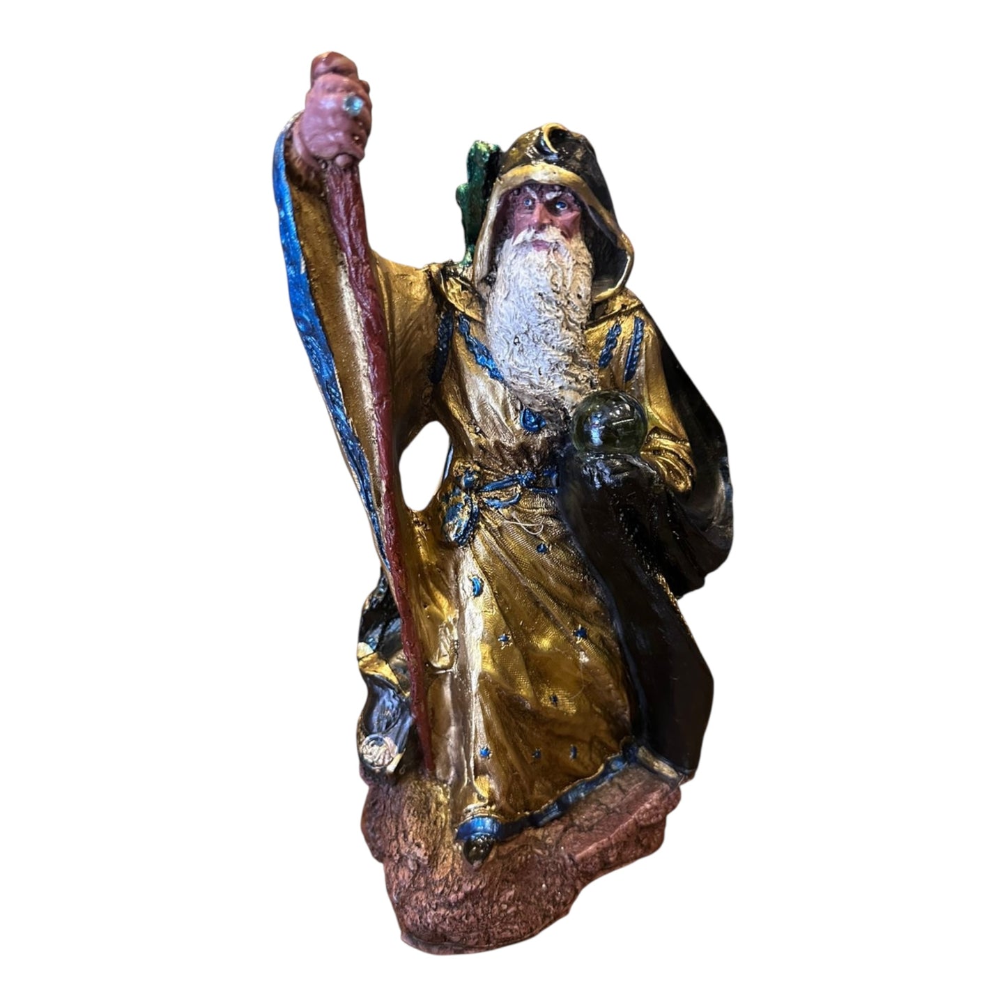 Merlin Ritualizado Figura 31 Cm Alto En Resina