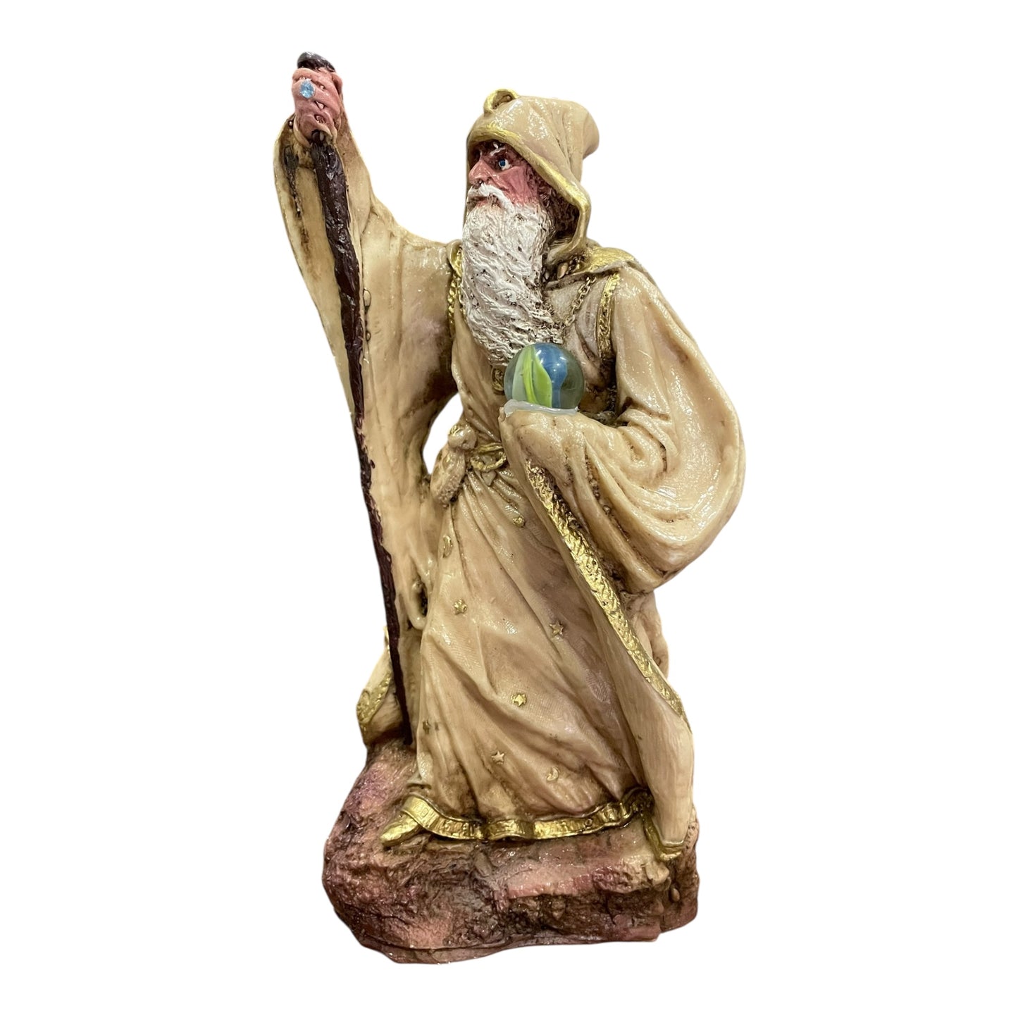 Merlin Ritualizado Figura 31 Cm Alto En Resina