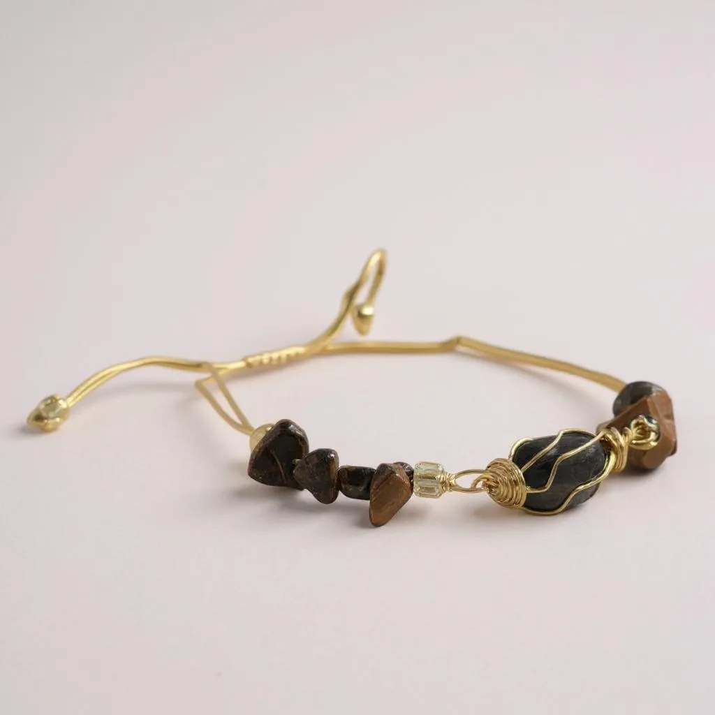 Pulsera Ajustable De Cuarzo