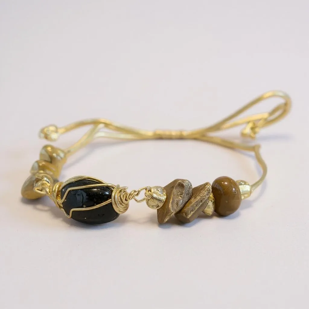 Pulsera Ajustable De Cuarzo