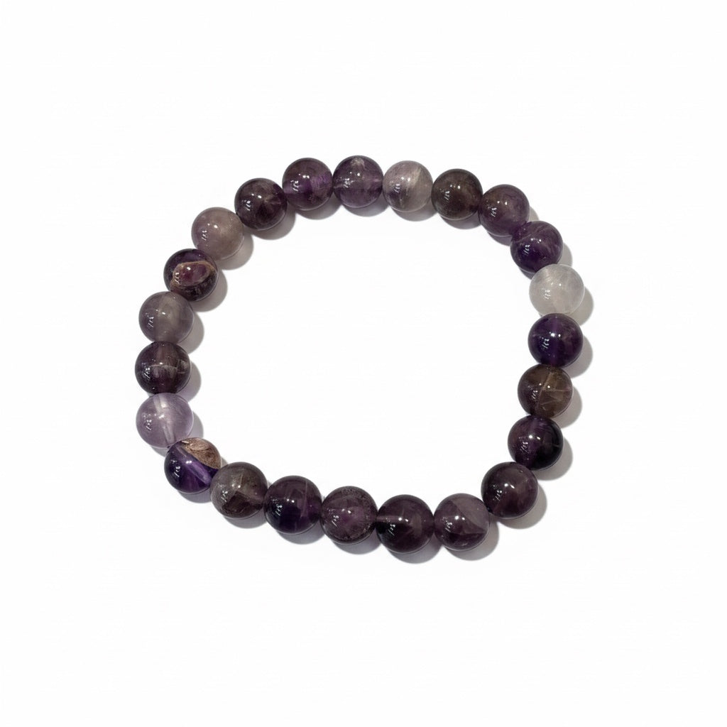 Pulsera Quartz Mediana De Cuarzo Pulido 8mm