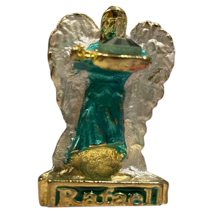 Set of 7 Archangels, Miniature Figures, Brass Plated 39mm
