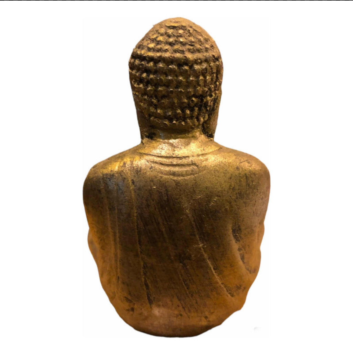 Sitting Buddha 11cm Blue Resin Figure