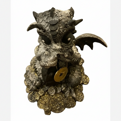 Baby Type Dragon Resin 14.5 Cm National Hand Painted.