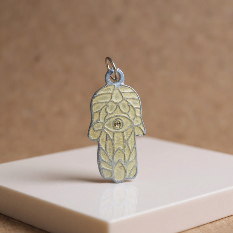 Dije Mano De Fatima Encapsulado 3 Cm De Altura