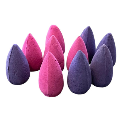 10 Conos De Incienso Para Cascada De Reflujo Rosas/lavanda by HEREJE