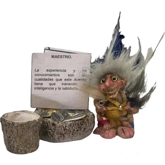 Troll Mini + Comedero + Semillas + Tarjeta Varios Modelos Maestro 5.5cm