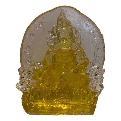 Dzambhala of Prosperity Buddha in Crystal Resin 12cm