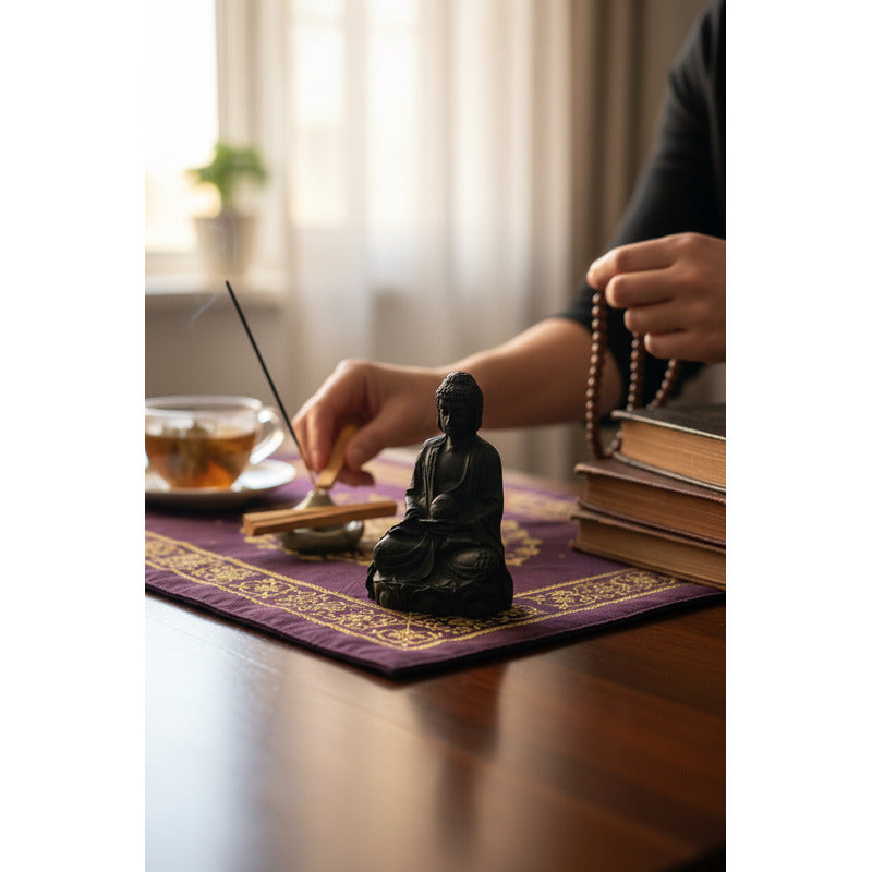 Buda Figura De Resina Miniatura De 7 Cm De Alto