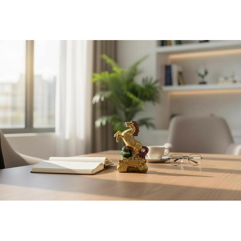 Caballo Figura De Resina Año Chino 8x5cm