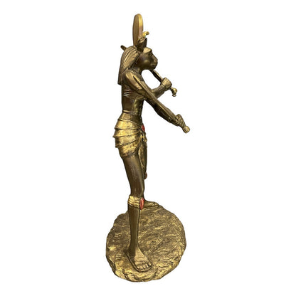 Sekhmet Egyptian Resin Figure 27cm High Bronze Type