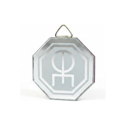 Espejo Octagonal, Grabado Con Símbolos Esotéricos De 5 Cm Amor Arte Y Armonia by HEREJE