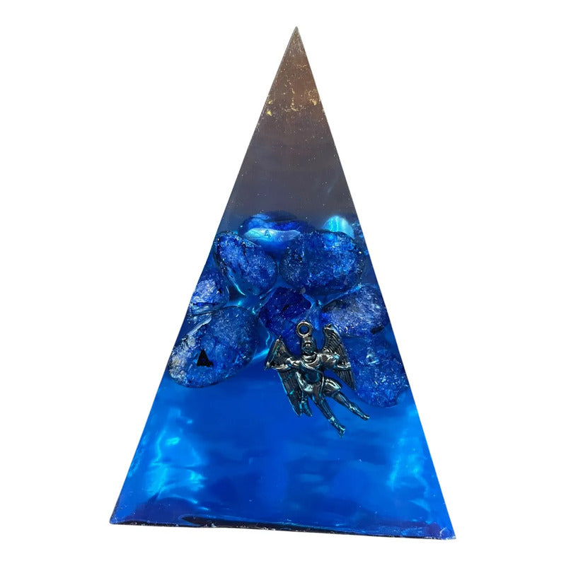 Piramide Angel En Tamaños 5 Cm, 7 Cm Y 9 Cm A Elegir 9 Cm Azul by HEREJE