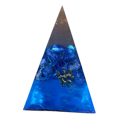 Piramide Angel En Tamaños 5 Cm, 7 Cm Y 9 Cm A Elegir 9 Cm Azul by HEREJE