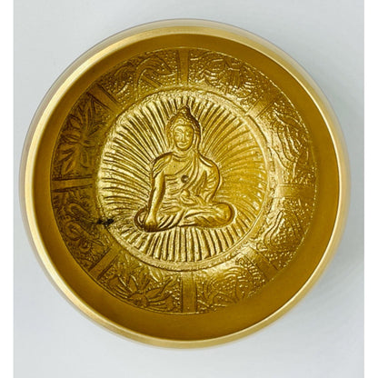 Tibetan Singing Bowl 95mm Diameter 7 Metals Imported Cleaning