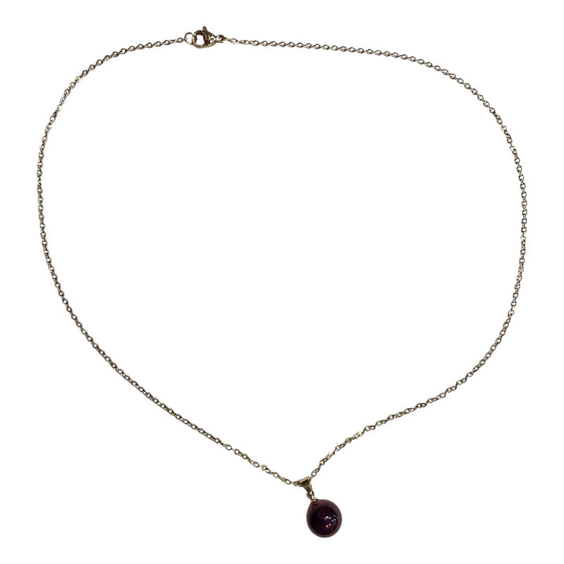 Cuarzo En Esfera Dije Con Cadena