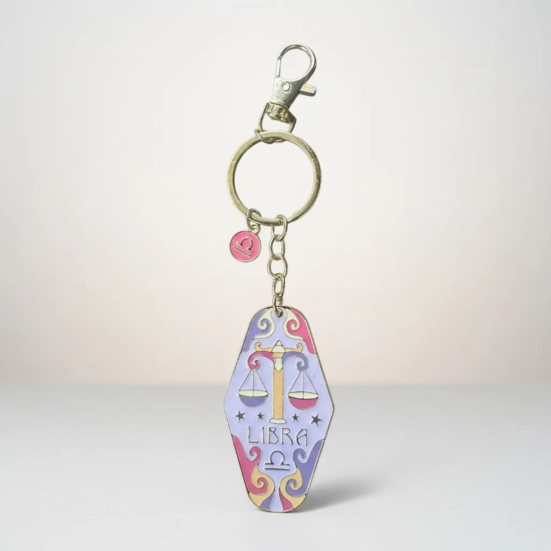Llavero Zodiacal Hereje Diseño Astrológico Original Libra