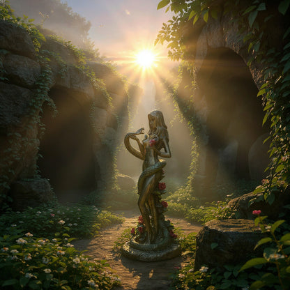 Eva Estatua De Resina 19x7x8cm