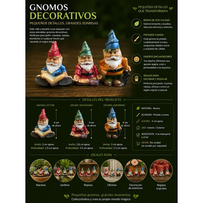 Gnomos En Miniatura De 4 Cm Altura Pala by HEREJE