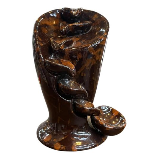 Quemado De Incienso Cascada De Humo Ceramico Cafe 5 Hojas