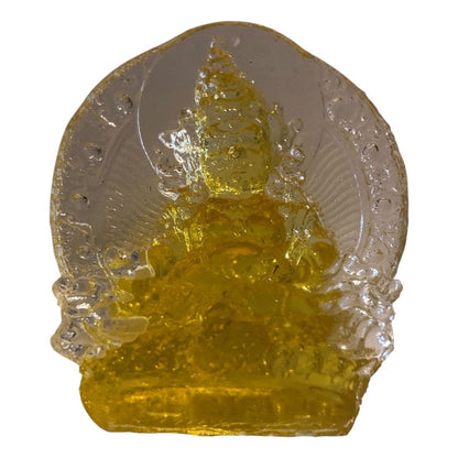Dzambhala of Prosperity Buddha in Crystal Resin 12cm