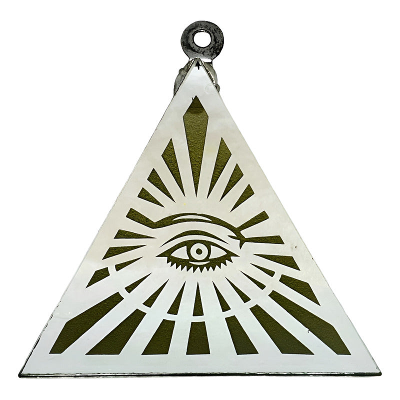 Ojo Divino Espejo Grabado 30 Cm