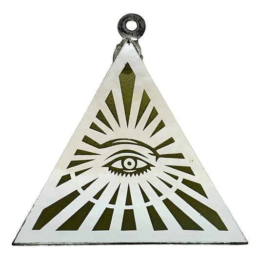 Ojo Divino Espejo Grabado 30 Cm