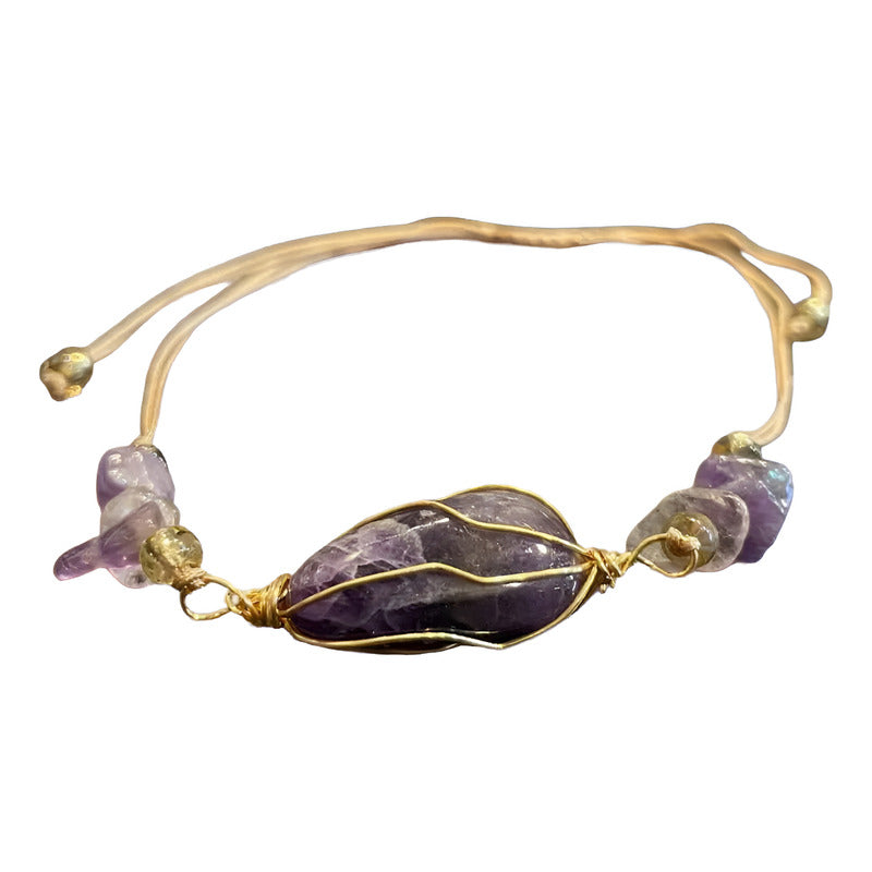 Pulsera Hereje Ajustable De Cuarzo