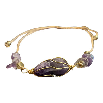 Pulsera Hereje Ajustable De Cuarzo